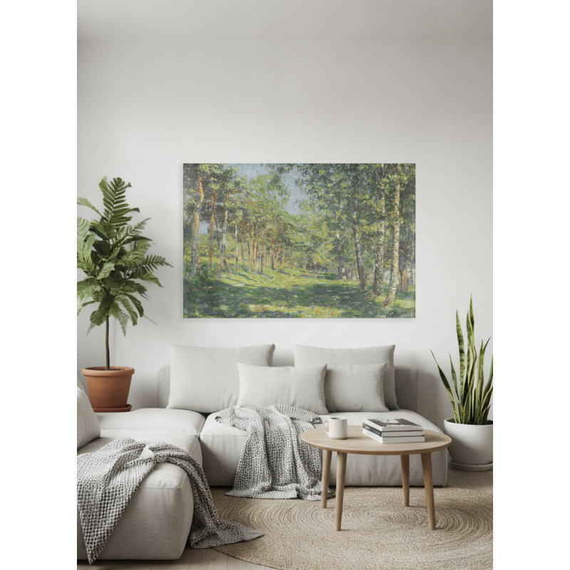 «Sunlit Woods», reproduction sur toile tendue, H 24 po x l 36 po