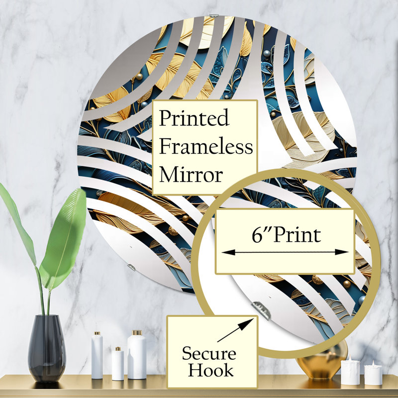 Creddy Circle Mirror, 31.4" x 31.4"