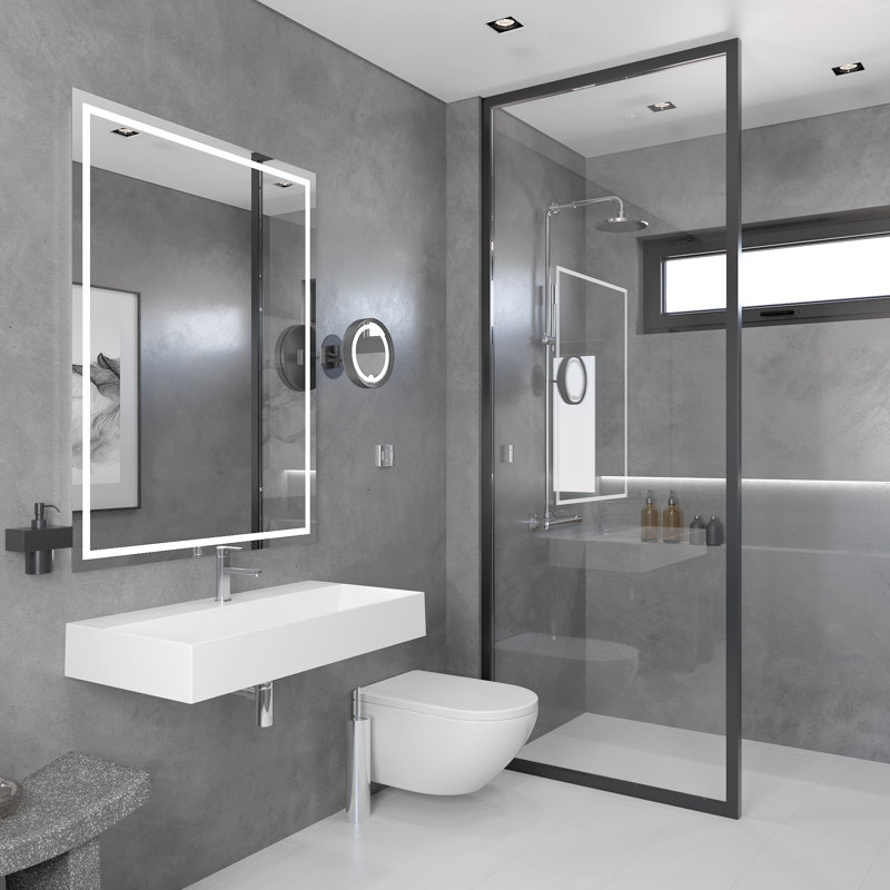 Nantucket Sinks Newport 36'' White Fireclay Rectangular Wall Mount Bathroom Sink with Overflow