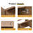 60'' Double Floating Bathroom Vanity  Bases With 4 Doors