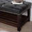 60-Inch Upholstered Bench for Bedroom Entryway | Walnut Brown | Solid Wood Legs