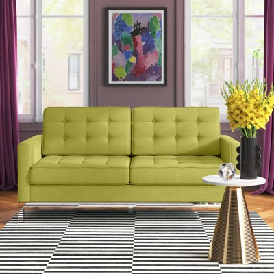 Causeuse rembourrée en tissu Loft