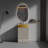 Wall Mounted Bathroom Vanity with sink, storage cabinet and one drawer-2043092582