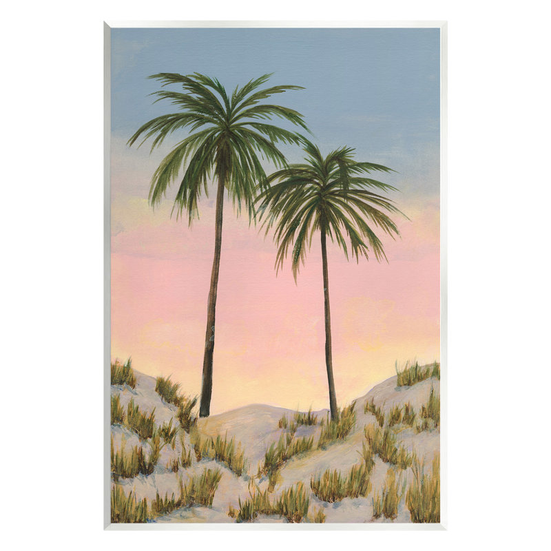 Sunrise Palm Trees 10" x 15" MDF Wood Wall Art