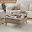 Table basse carrée en bois à plateau relevable avec rangement Table basse avec coussin épaissi-1889372260