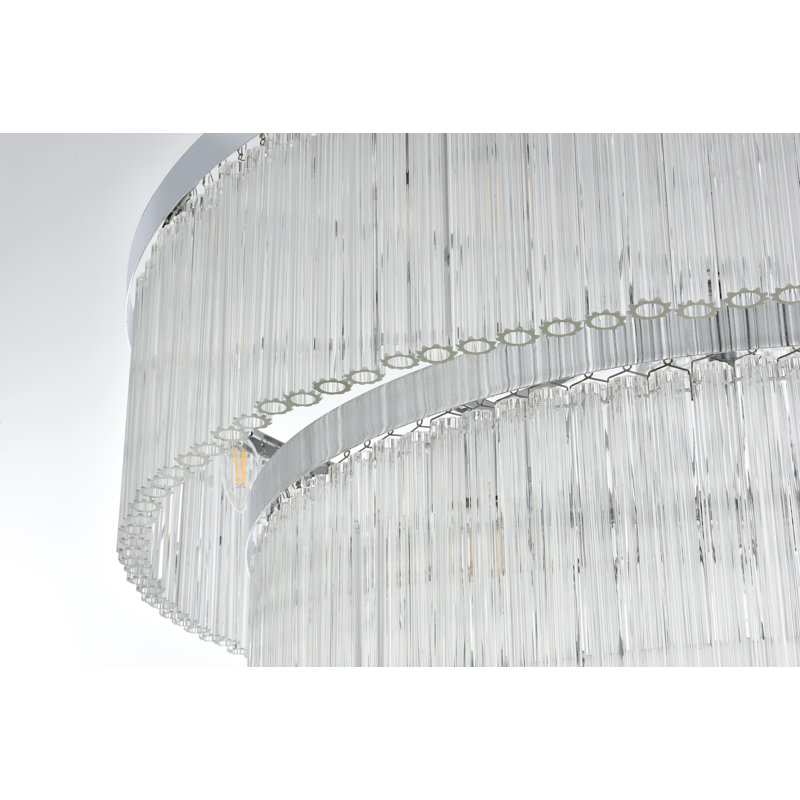 Lu 40 inch Chandelier , Chrome