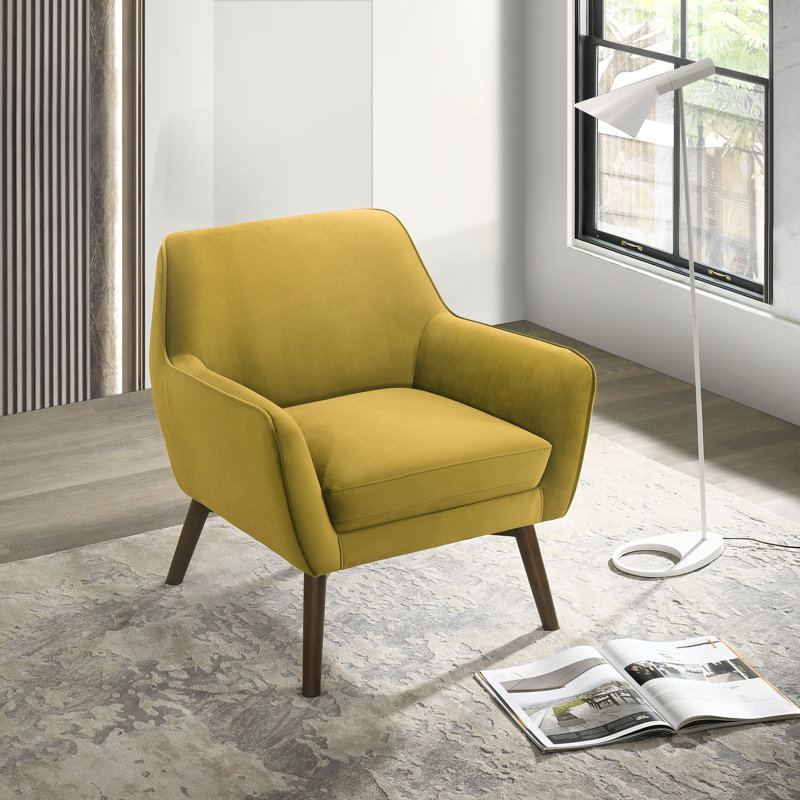 Ahrens Armchair, Gold Velvet
