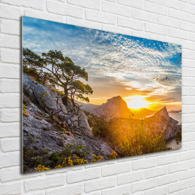 Sunset - No Frame Print on Glass