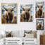 Yaks qui broutent dans la montagne sur une impression sur toile-1526201986-1526201723