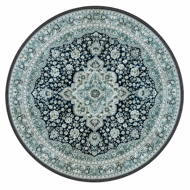 Roseleen Performance Washable Oriental Indoor / Outdoor Rug, Rectangle 5' x 8'3"