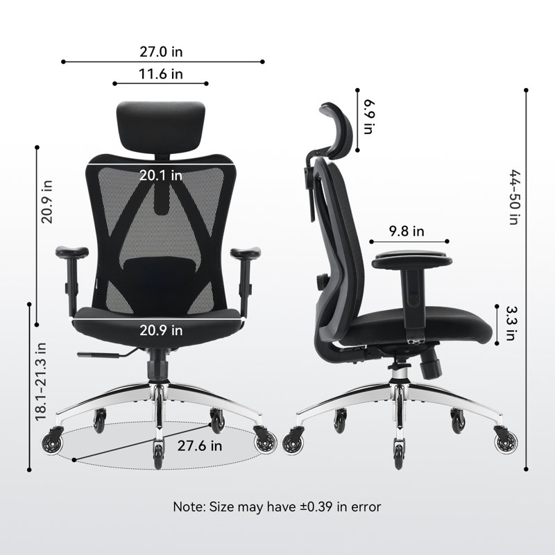 SIHOO Mesh Office Chair with Headrest