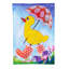 Spring Duckling Applique Garden Flag