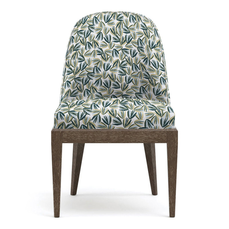Chaise d'appoint rembourrée Maidstone, Perigold ‑ vert-de-gris Palmetto, Piètement