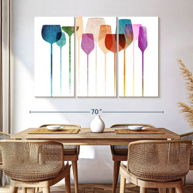 Senne Colorful Party Glasses, 28" H x 45" W