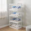 4 Pair Stackable Shoe Storage Cabinet