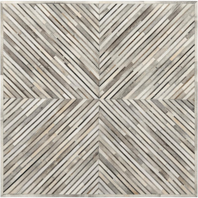 X Tiles Cowhide Leather Rug