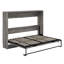 Lit escamotable double pleine grandeur - Se convertit en armoire
