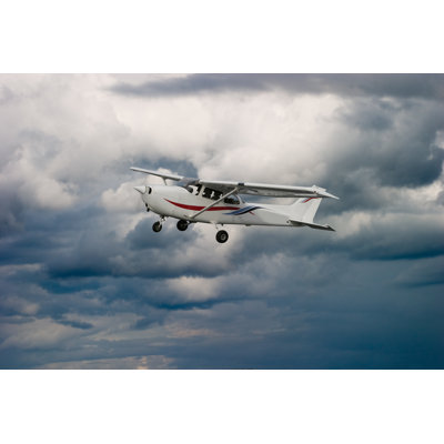 Cessna In The Sky (cool Colors) by Jondpatton - No Frame Art Prints on Canvas