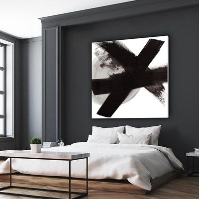 'Black Moon I' Fine Art Giant Canvas Print 72"X72"