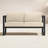 Smith 57.5'' Wide Straight Powder Coated Aluminum Loveseat with Sunbrella® Cushions-591291546-577868667