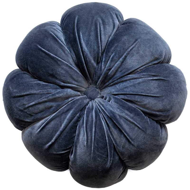Astrin Blue Round Cushion