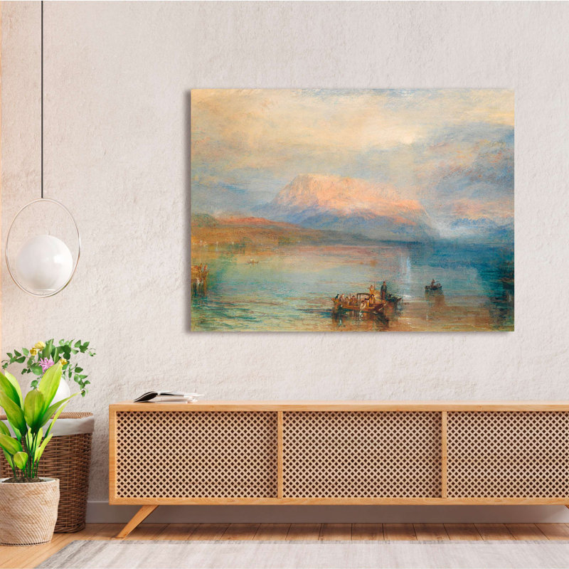 Wrapped Canvas Print:  William Turner, The Red Rigi, 40cm H x 60cm W