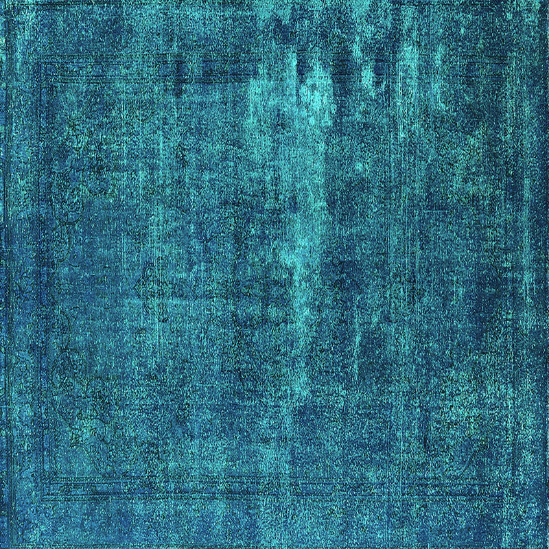 Tapis oriental en laine / polyester tissé à la machine Cvijan, Carré 4 pi