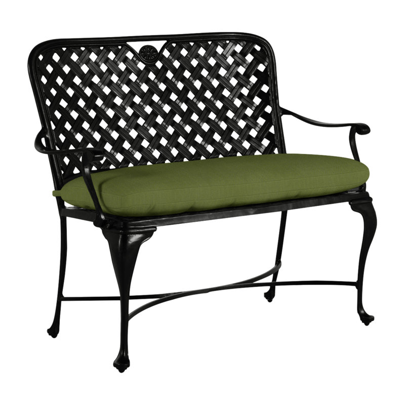 Banc en aluminium Provance - Terre antique, Terre antique, Pas de soudure, Forêt de lin