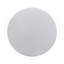 Table d'appoint ronde élégante blanche de 24 po avec base en lattes en forme de cloche et conception entièrement assemblée-524034501