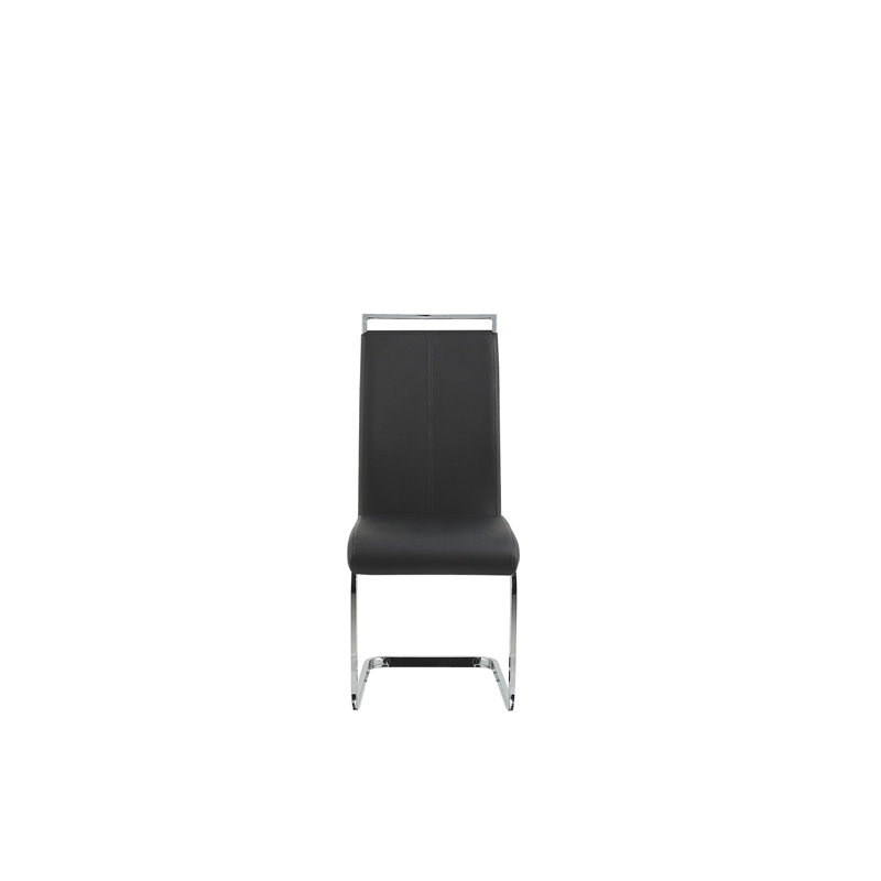 Everman Upholstered Dining Chair, Black