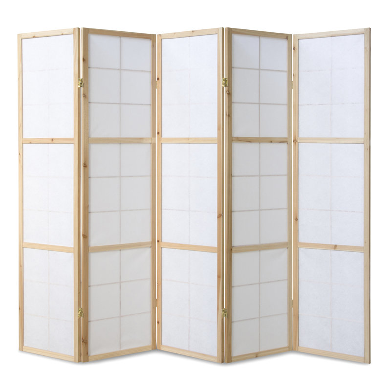 Bastian Room Divider, Natural, 5 Panels