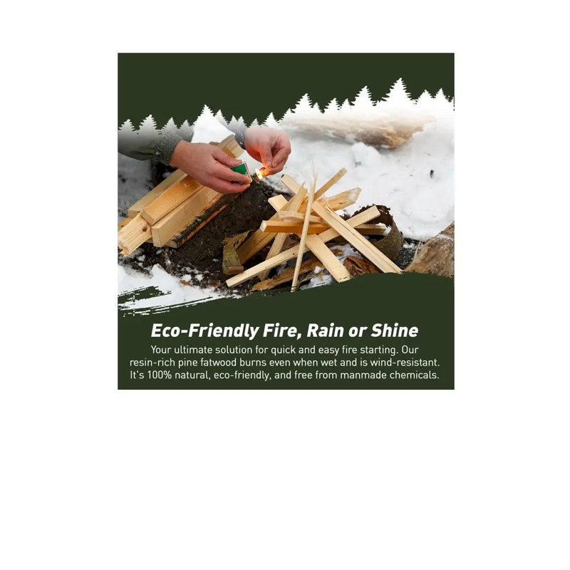 Fatwood Fire Starter Sticks - 100% Natural - 14LBS