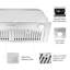 Hotte 30 pouces en acier inoxydable