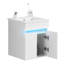 Meuble-lavabo simple 16,09 po avec comptoir en céramique Lakela