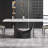 Modern Rectangular Sintered Stone Dining Table with Pedestal Base-277862753-277862752-277862813