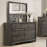 Commode Teigan à 7 tiroirs avec plateau à bijoux dissimulé et miroir