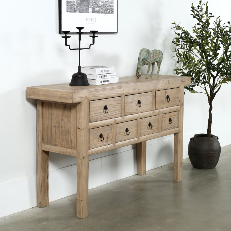Capri Solid Wood Sideboard, Brown, 35"H x 60"W x 16.7"D