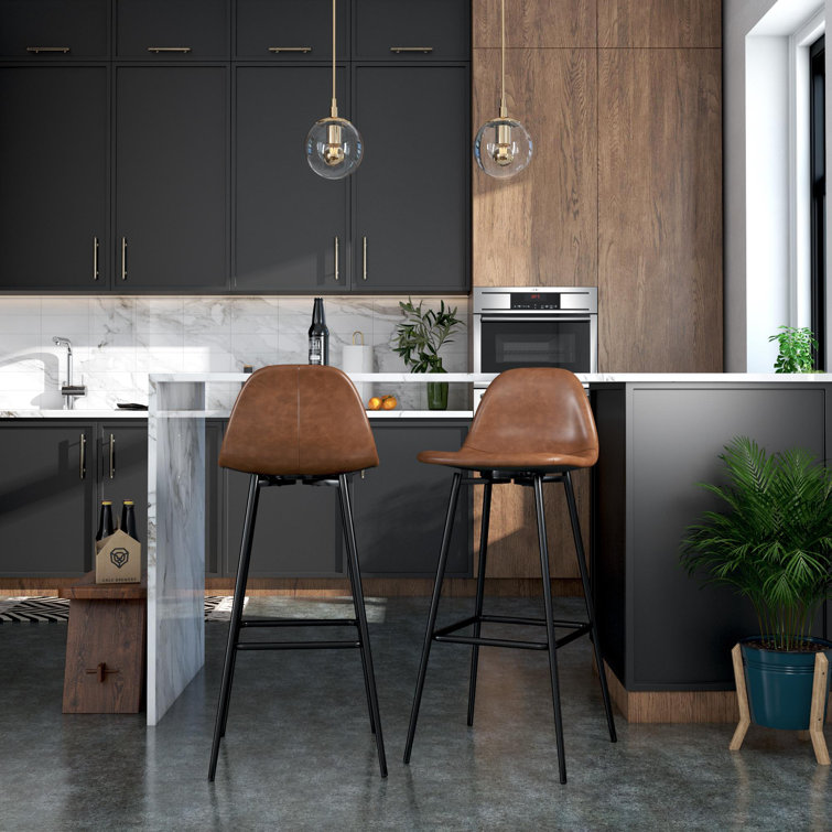 Bowen Vegan Leather Bar and Counter Stool