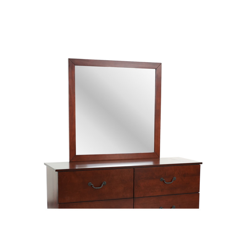 Miroir de commode Emmamae, Brun foncé