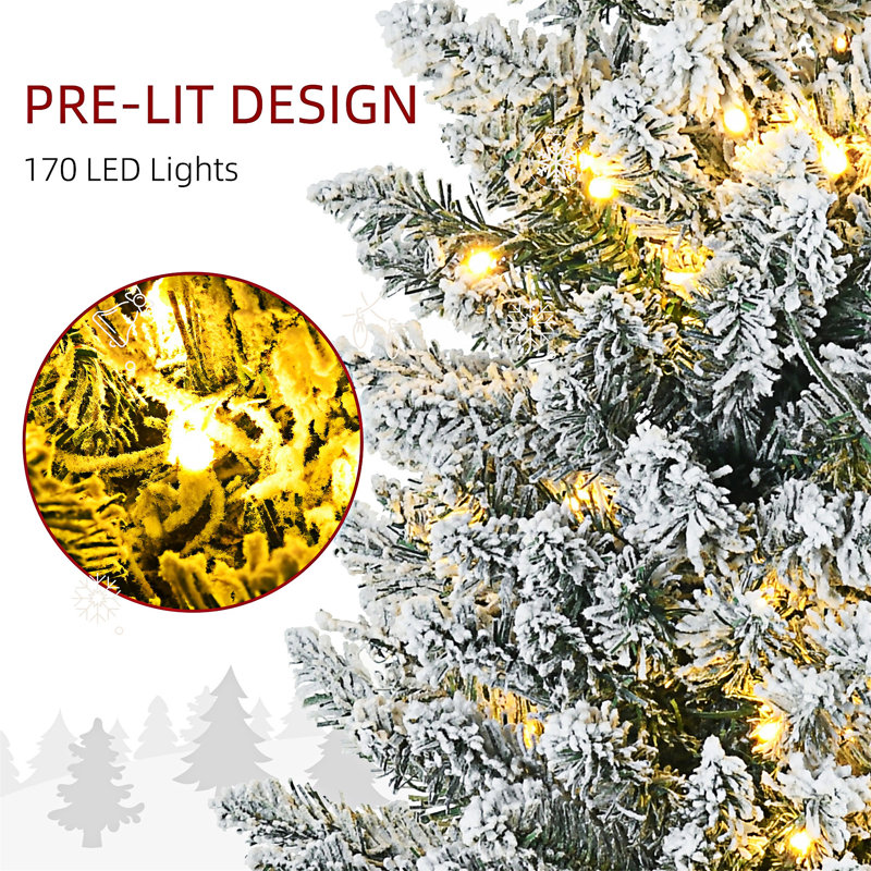 Grand sapin de Noël artificiel pré-éclairé