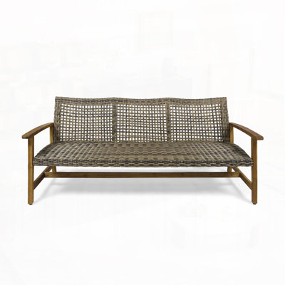 75.25" Outdoor Wood Paito Sofa