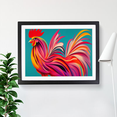 Colourful Rooster Vol.2 1 Piece Single Picture Frame Wall Art