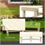 Banc de jardin en bois semi-circulaire Outsunny