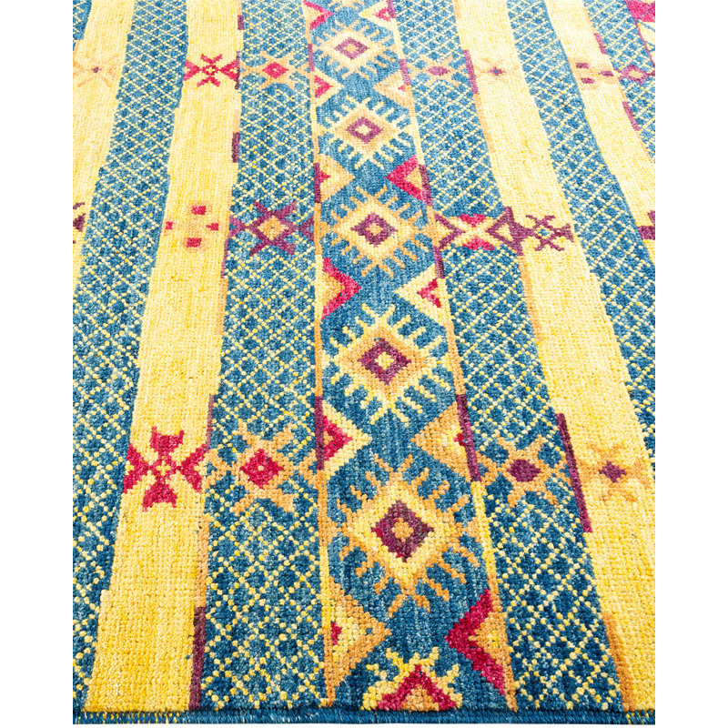 Contemporary One-of-a-Kind 5' 5" x 7' 10" Hand Knotted Area Rug