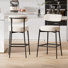 Ensemble de 4 tabourets de bar à hauteur de comptoir Sherpa de 24,6 po