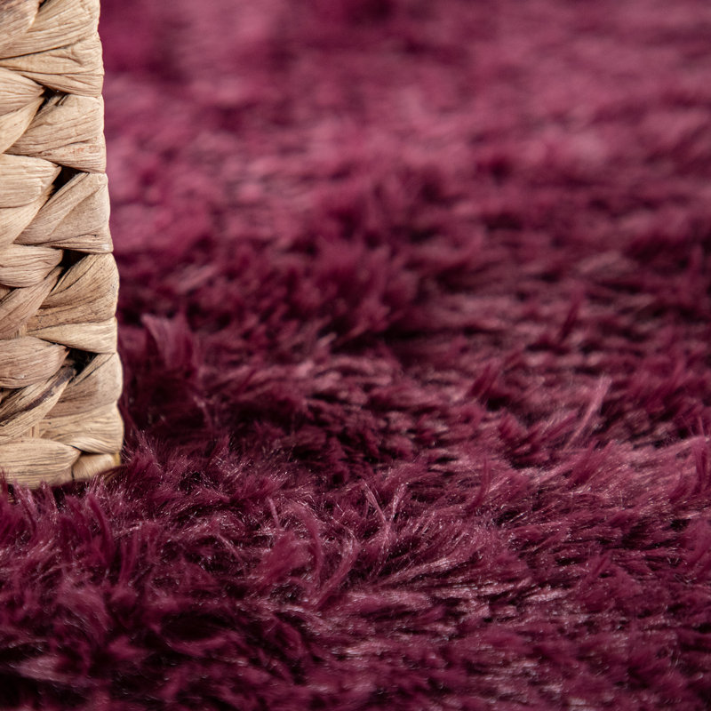 Tapis à poils longs en polyester Taraval, Rectangle 4 pi 7 po x 6 pi 7 po