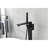 Matte Black Tub Filler Faucet - Floor Mounted With Handheld Shower And 360 Degree Swivel Choice In With Movable Spout-121077027
