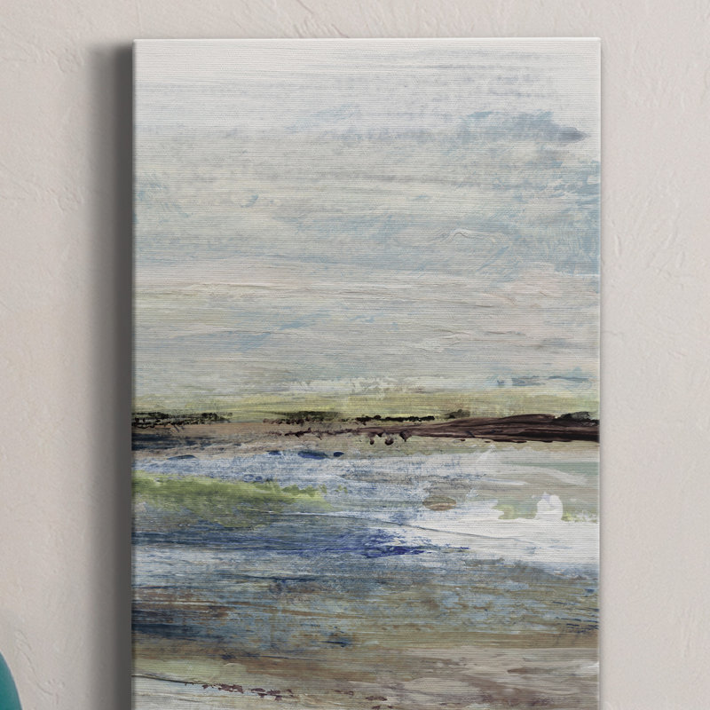 Wetlands II - peinture sur toile tendue, H 60 po x l 40 po x P 1 po