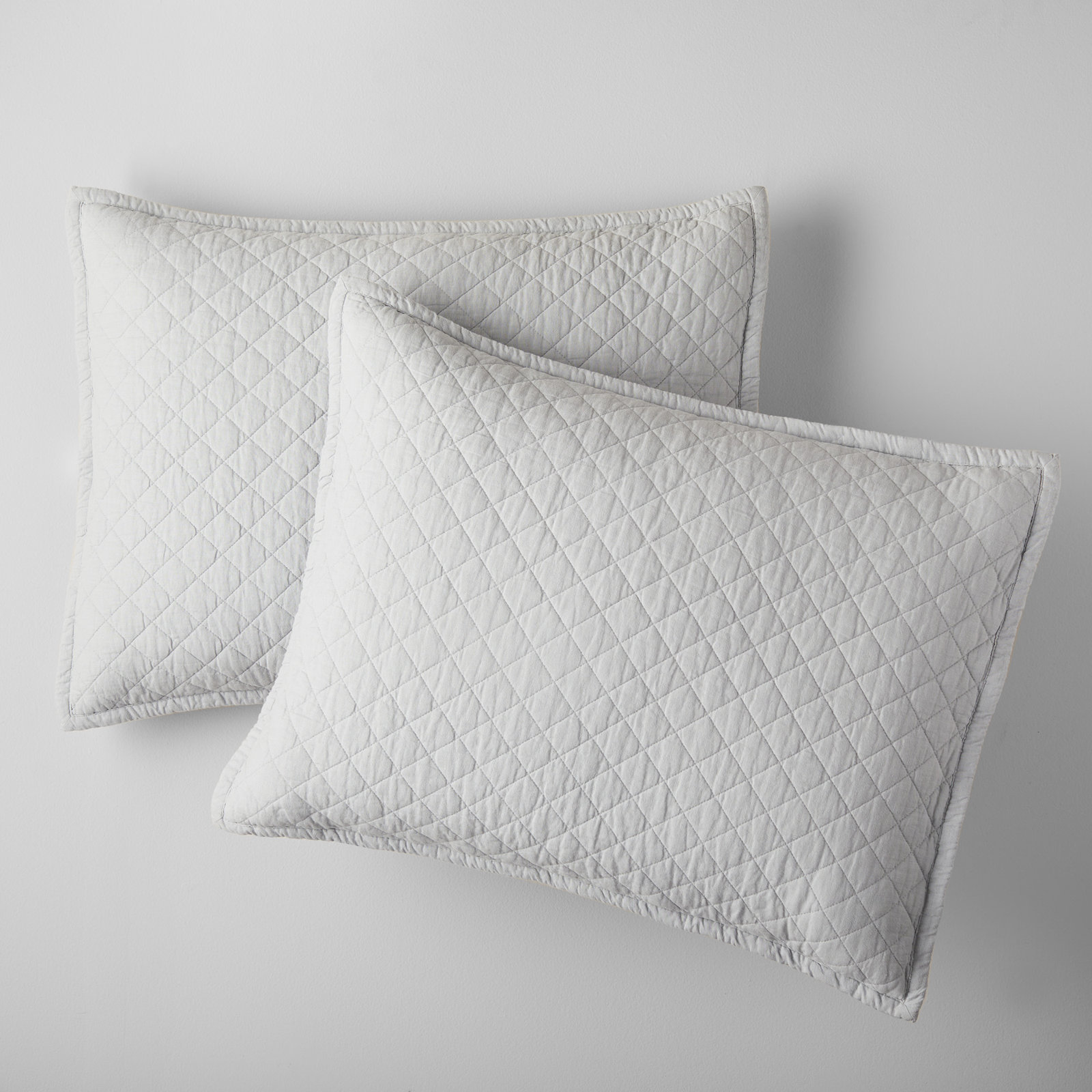 Jeffen Linen Pillow Sham, Standard/Twin, Stormy Blue