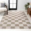 Tapis beige / crème à motif géométrique moderne Nimco-277371644